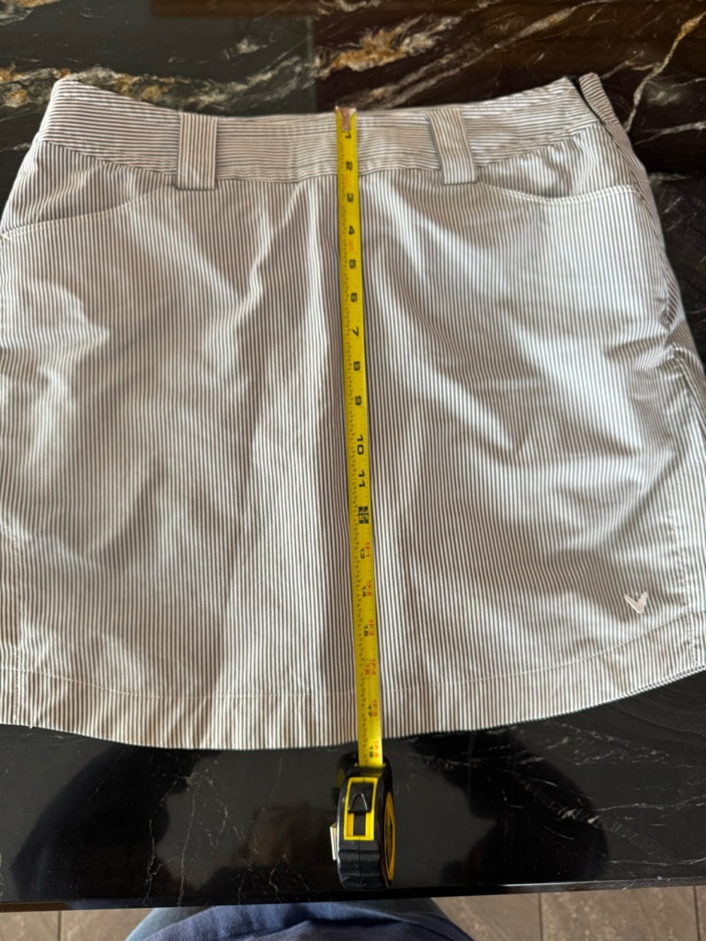 Vintage callaway Golf Striped Women’s Shorts Skort - White & Black - Picture 10 of 10